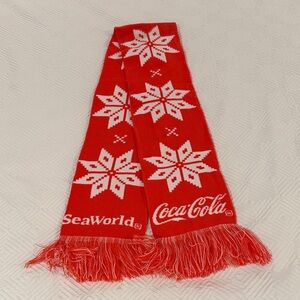 Coca-Cola Red and White Festive Scarf
